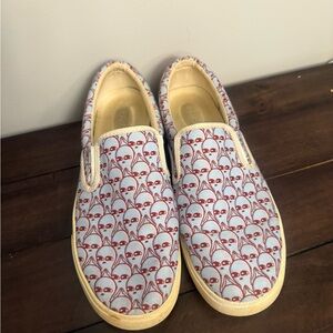 Bucketfeet Alien Print Slip-On Sneakers — Women’s 12 / Men’s 10.5